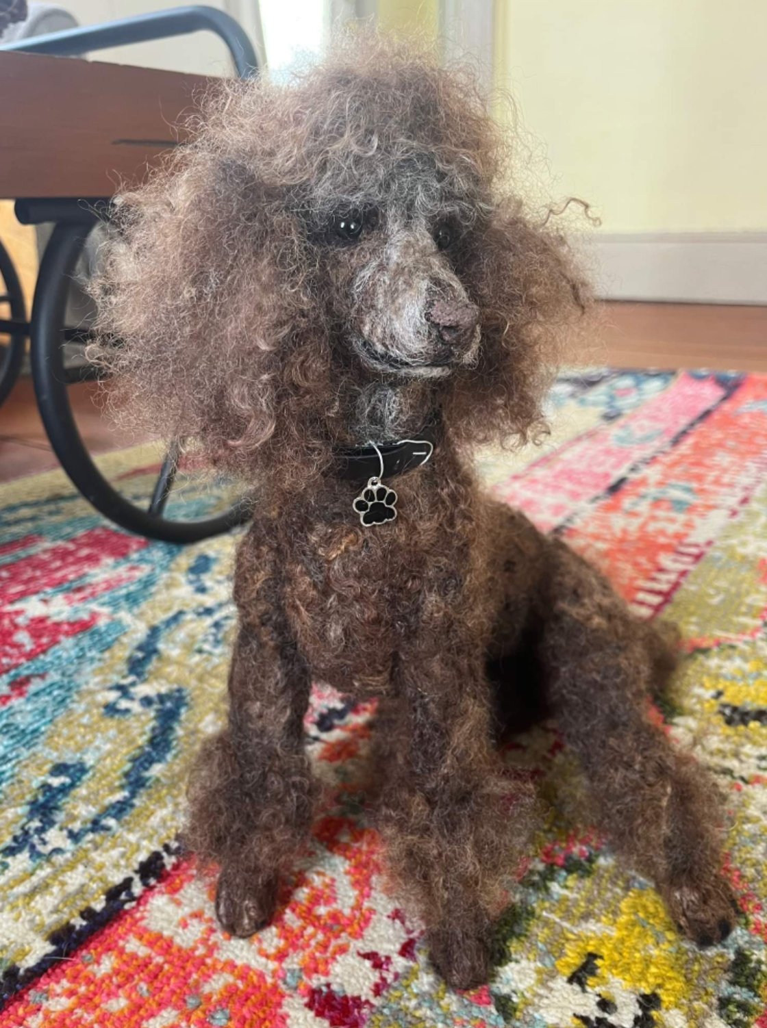 Image of 10" Custom Small sitting poodle(choice of any color)