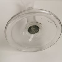 Image 4 of Antique Georgian Folded Foot Trumpet Bowl Ratafia Glass, c1740