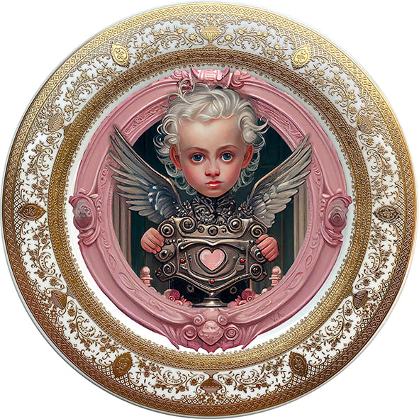 Image of Valentine's Day -  Fine China Plate - #0738 SPECIAL EDITION