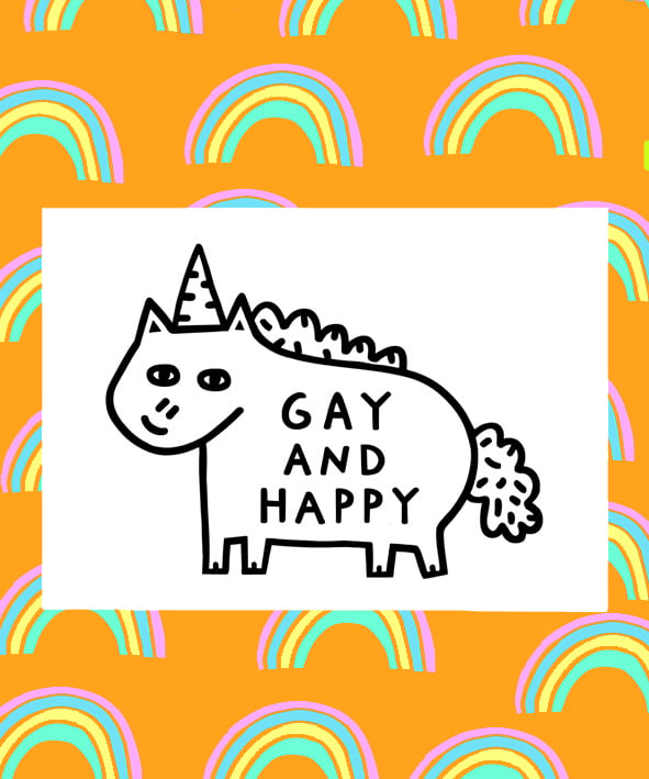 Image of Gay and Happy Print 