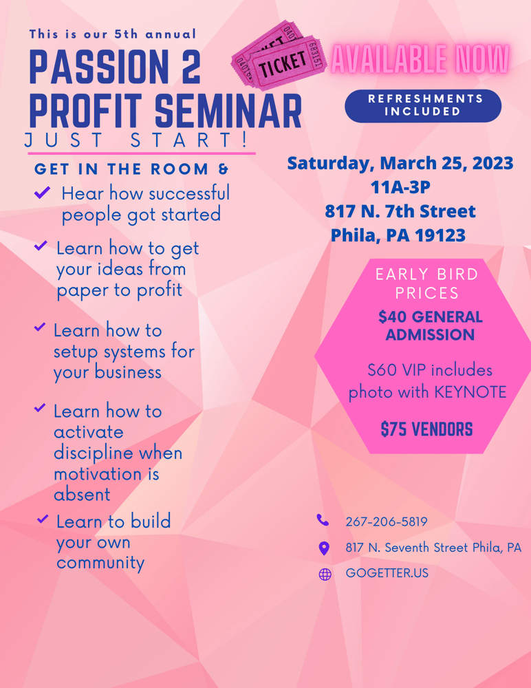 Image of 5th Annual Passion 2 Profit Seminar