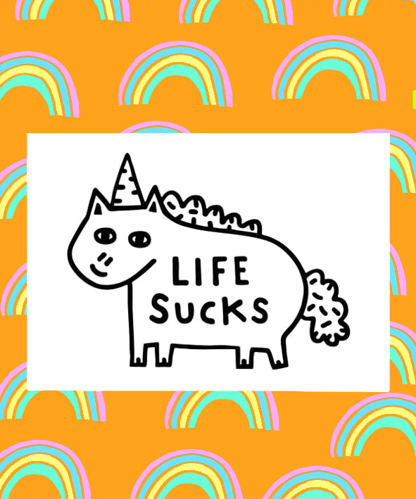 Image of Life Sucks Print