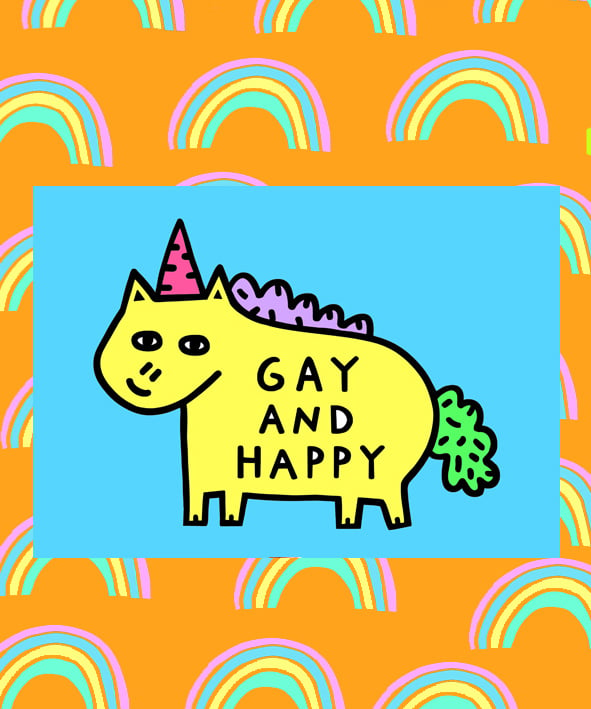 Image of Gay Rainbow Prints 
