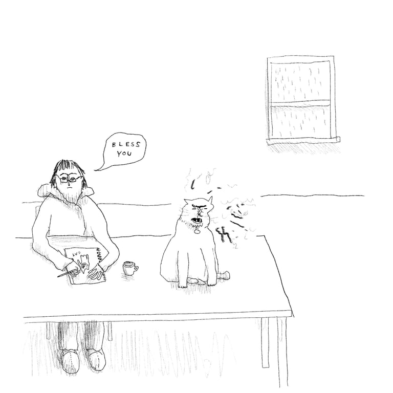 Bless you cat (Print)