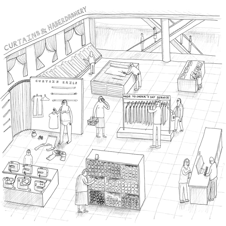 John Lewis Haberdashery (Print)