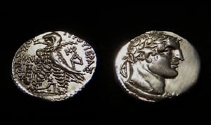 Image of Half Shekel of Tyre, Temple Tax Coin (dated AD 33/34-crucifixion year)