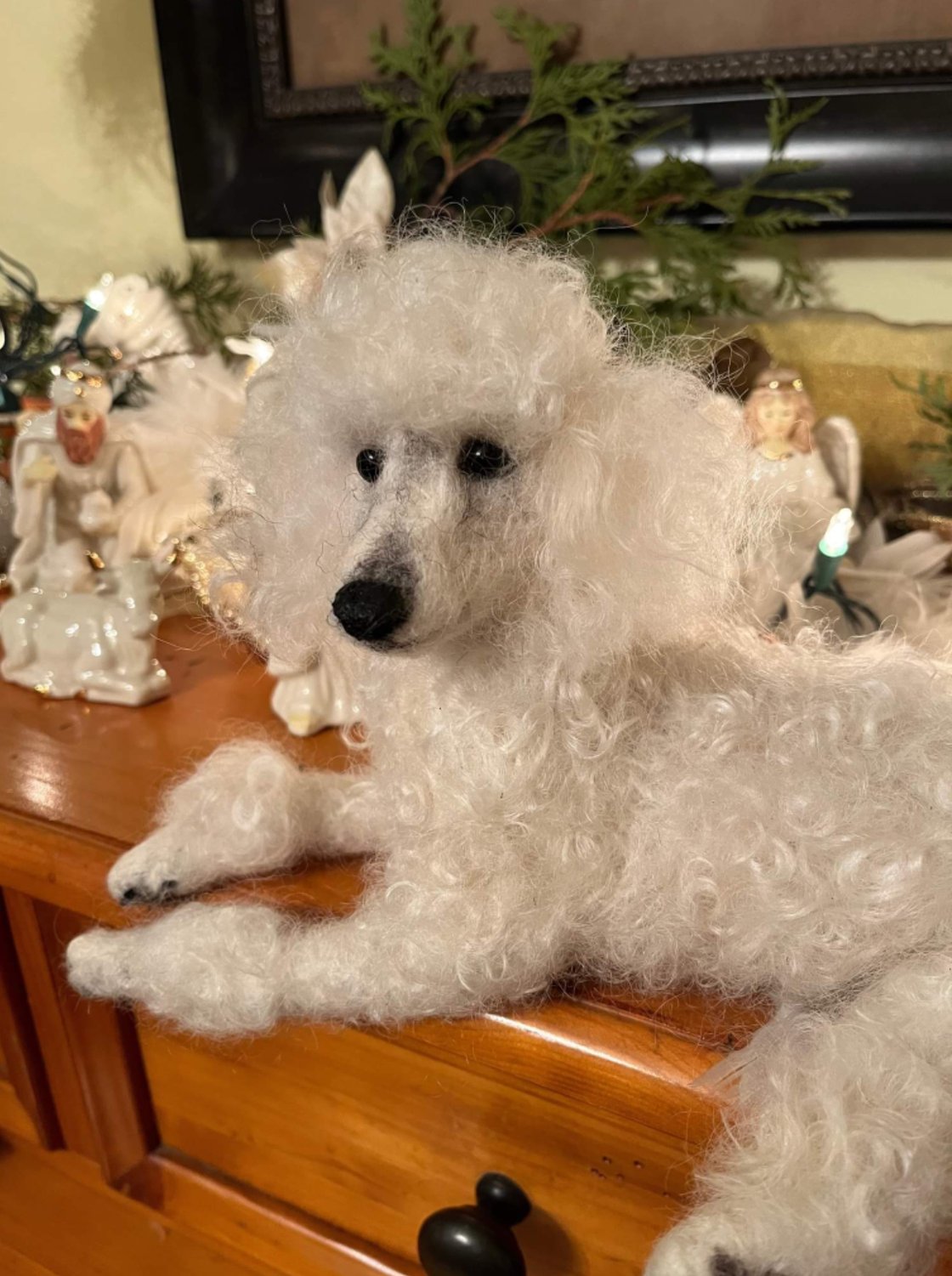 Image of 9" White poodle