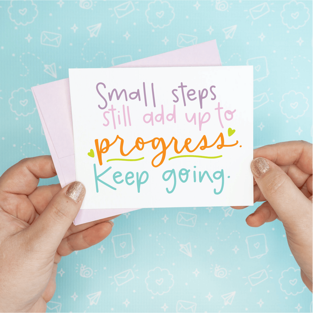 Image of Small Steps Encouragement Card