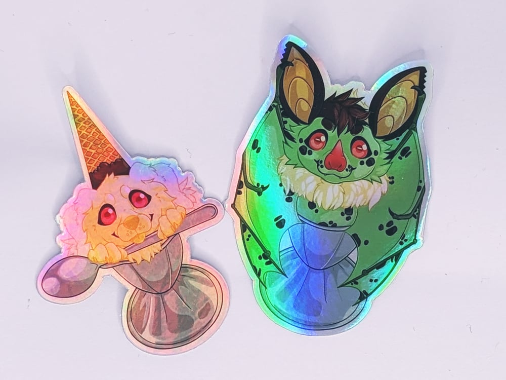 Image of Ice Cream Critters Holo Sitckers