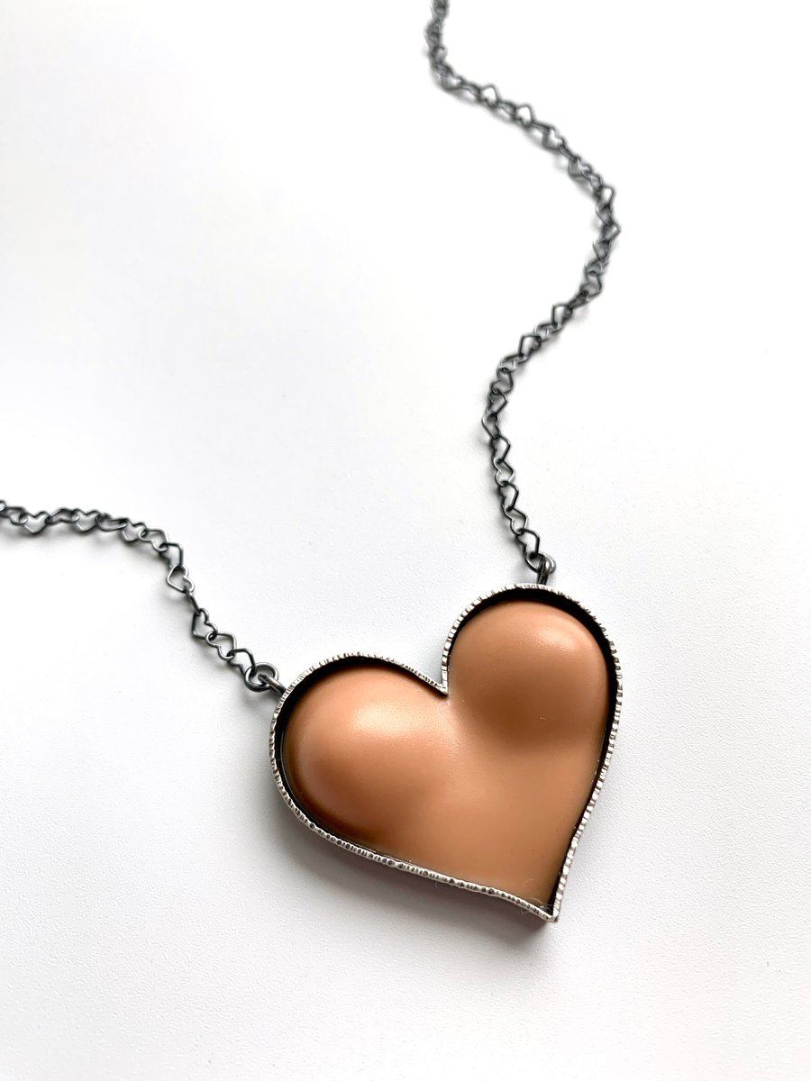 Image of PRE-ORDER: Custom Bust Heart Necklace 