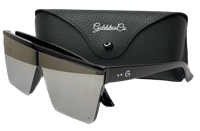 Unisex Oversized Square Sunglasses Silver