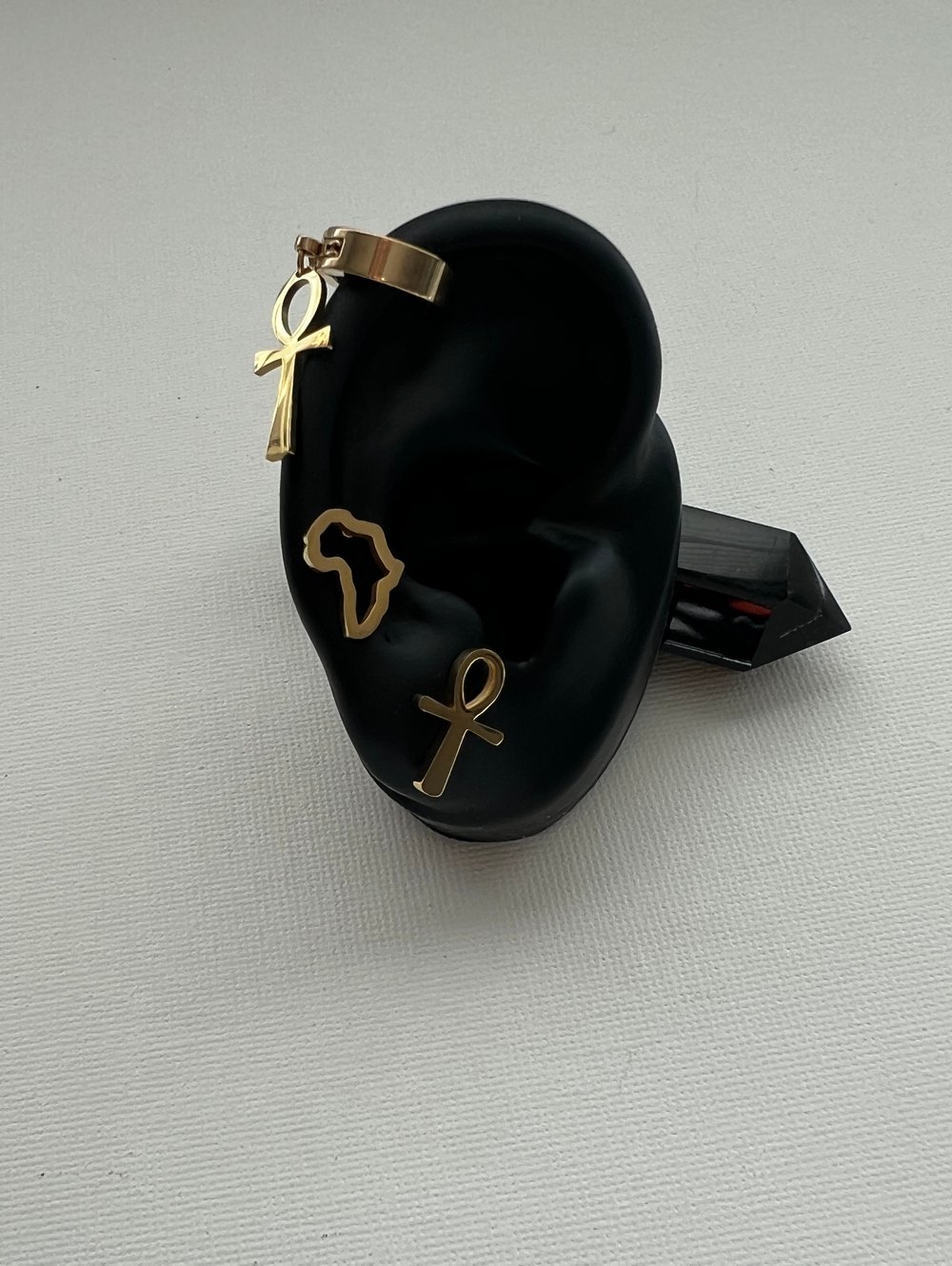Image of RISE UP • Africa & Ankh Earrings Set