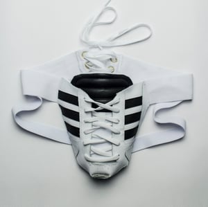 Image of PREORDER SNEAKER JOCKSTRAP POSTMOV3 / WHITE BLACK