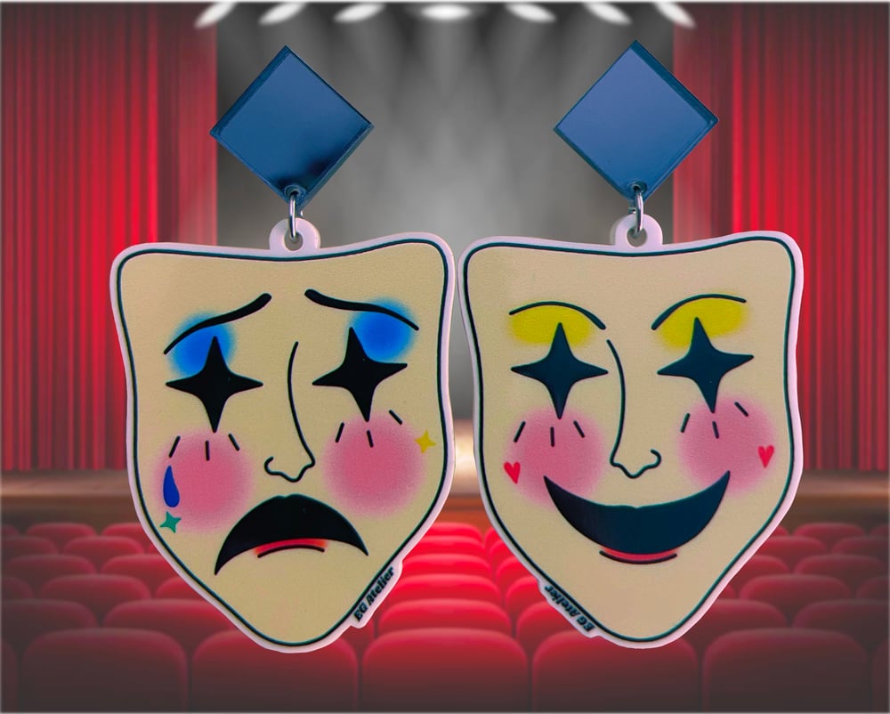 Image of Tragedia y Comedia earrings