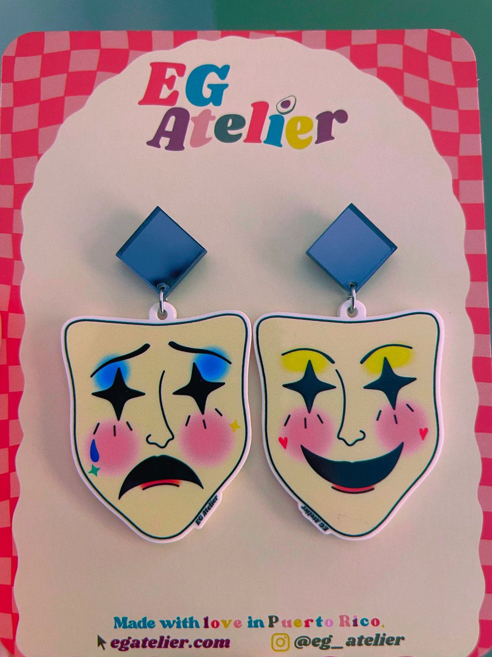 Image of Tragedia y Comedia earrings