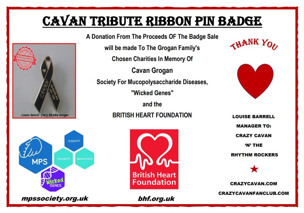 CAVAN - TRIBUTE RIBBON PIN BADGE - Limited Stock