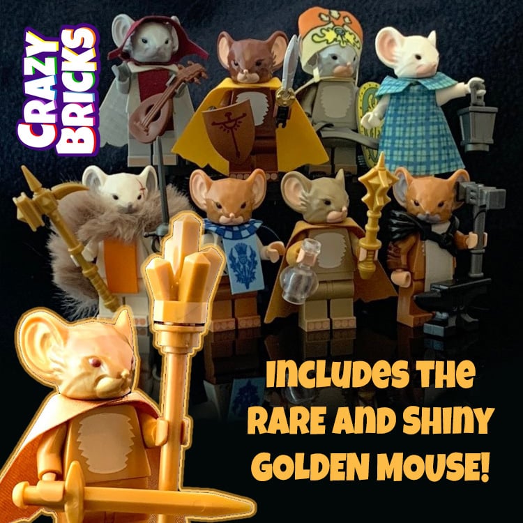 FULL SET - Mouse Guard 3 - INCLUDES GOLD MOUSE