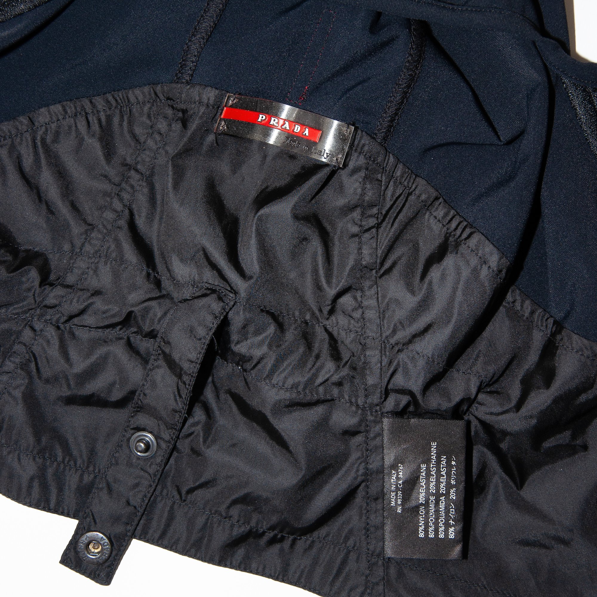 Image of Prada Sport Black Nylon Balaclava 