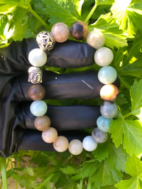 Image 1 of AMAZONITE BUDDHA BRACELET 