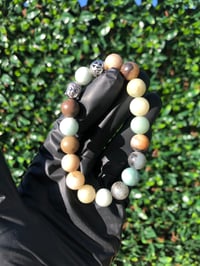 Image 2 of AMAZONITE BUDDHA BRACELET 