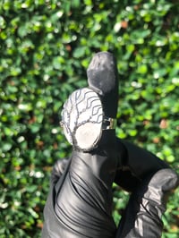 Image 2 of CLEAR QUARTZ "TREE OF LIFE" ADJUSTABLE RING 