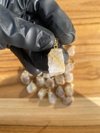Image 1 of RUTILATED QUARTZ WITH 24" SHINY GOLD CHAIN (OPTIONAL) - BRAZIL