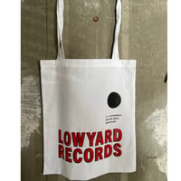 LOWYARD RECORDS “RED LOGO TOTE BAG”