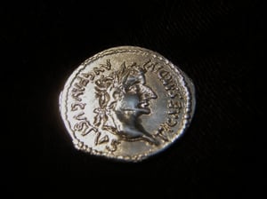 Image of Tiberius Denarius AKA the 'Tribute Penny' of Matt 22:17-22