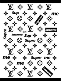 Image 3 of LV nail stickers 
