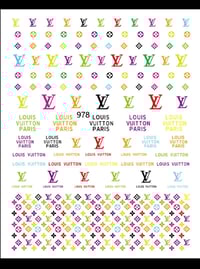 Image 1 of LV nail stickers 