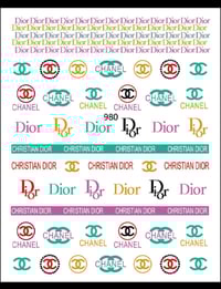 Image 2 of Chanel nail stickers