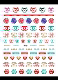 Image 1 of Chanel nail stickers