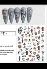 Image 4 of Gucci nail stickers 