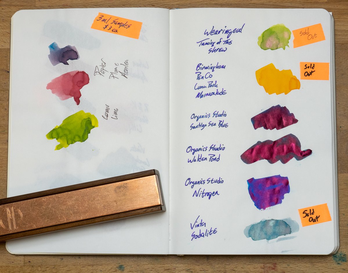 Organic Studios Walden Pond Blue (Ink Samples! Inkdependence)