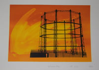 Gasworks / Fire - limited edition screen print