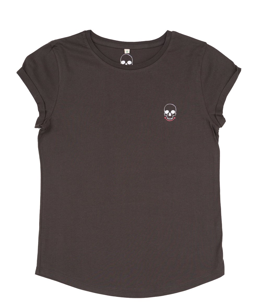 Mr Death 'back shirt print' Charcoal Roll (Organic)