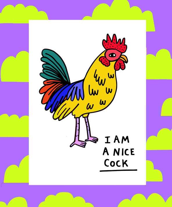 Image of Nice Cock Print