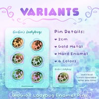 Image 5 of GioGio's Ladybugs - Enamel Pins