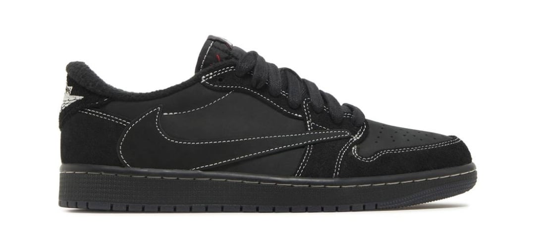 Image of 2022 Travis Scott x Air Jordan 1 Low Black Phantom