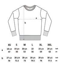 Image 4 of Back Scratch Unisex Denim Back Print Sweatshirt (Organic)