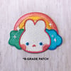 rainbow bunny patch