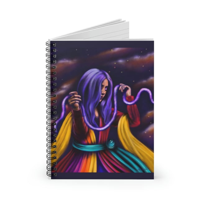 Galactic Dance Spiral Notebook