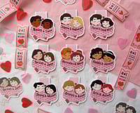 Image 1 of VALENTINE DISNEY PRINCESSES BOOKMARKS