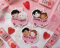 Image 1 of VALENTINE BOOKISH CHARACTERS BOOKMARKS