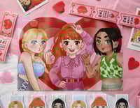 Image 2 of POWERPUFF GIRLS BOOKMARKS + PRINT + POLAROID