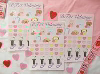 Image 1 of BT21 VALENTINE SPECIAL STICKER SHEET