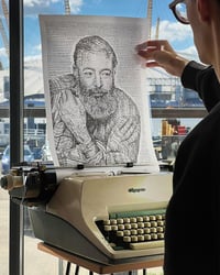 Image 2 of PRE ORDER Ernest Hemingway, Hand-Signed Limited Edition of 200 Typewriter Ar