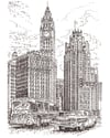Chicago, Signed Limited Edition of 200 Typewriter Art
