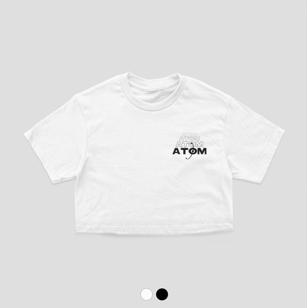 Image of Atom Women's Cropped Fade T-Shirt (Free UK Shipping)