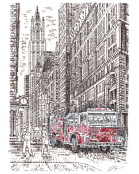 Image 1 of PRE ORDER New York, Hand-Signed Limited Edition of 200 Typewriter Art 